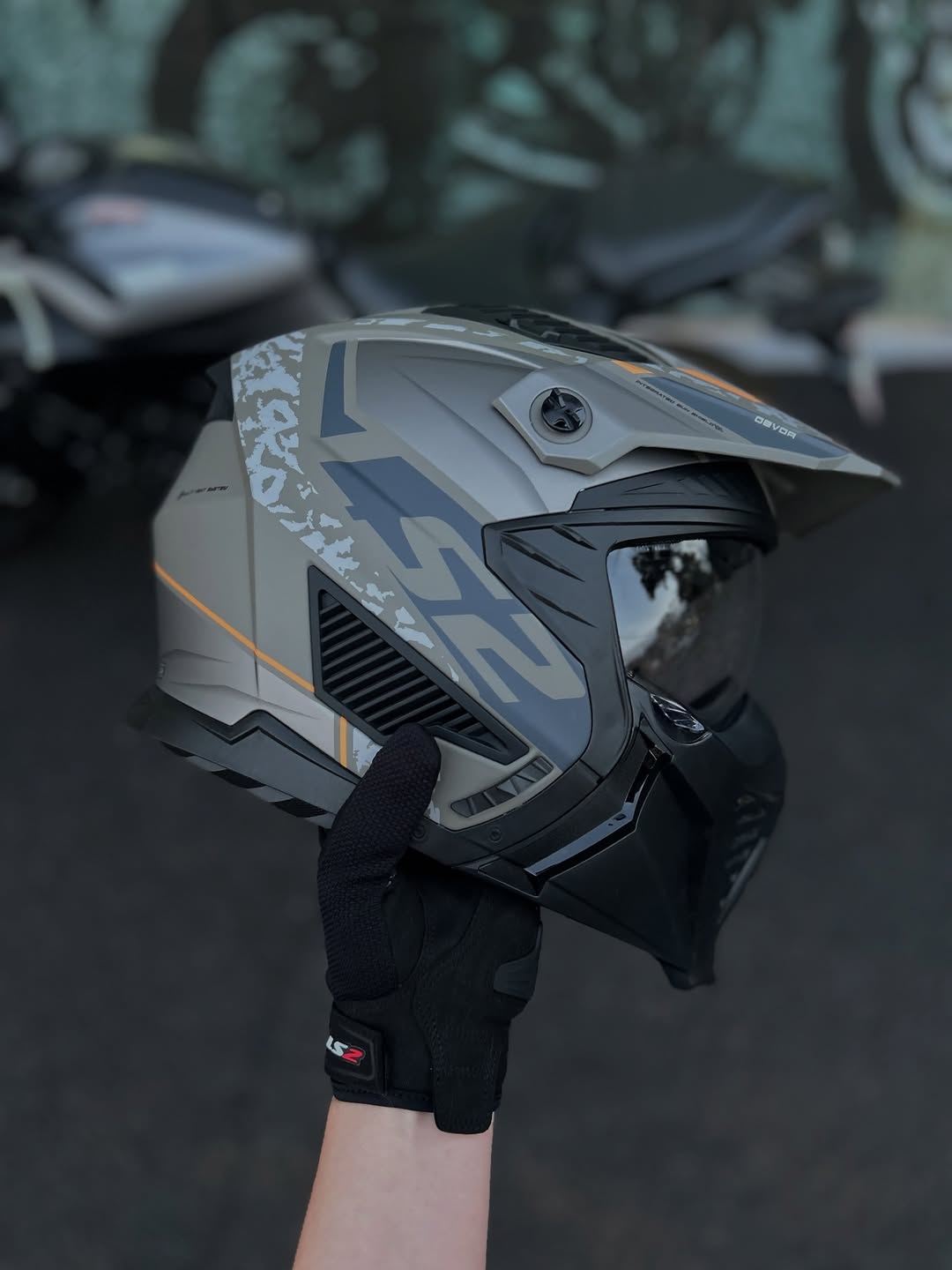 HELMET LS2 OF606 DRIFTER DEVOR MAT ZAND – N3Motors