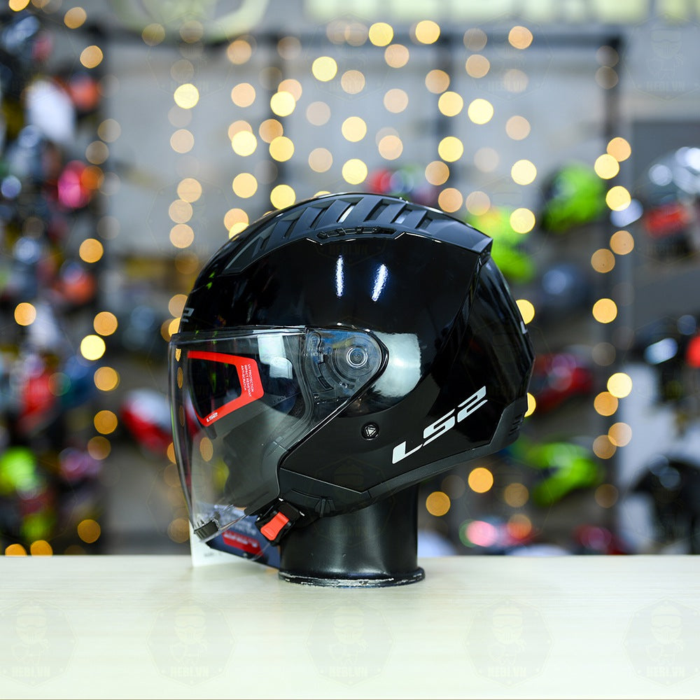 HELMET LS2 OF600 COPTER GLOSS BLACK